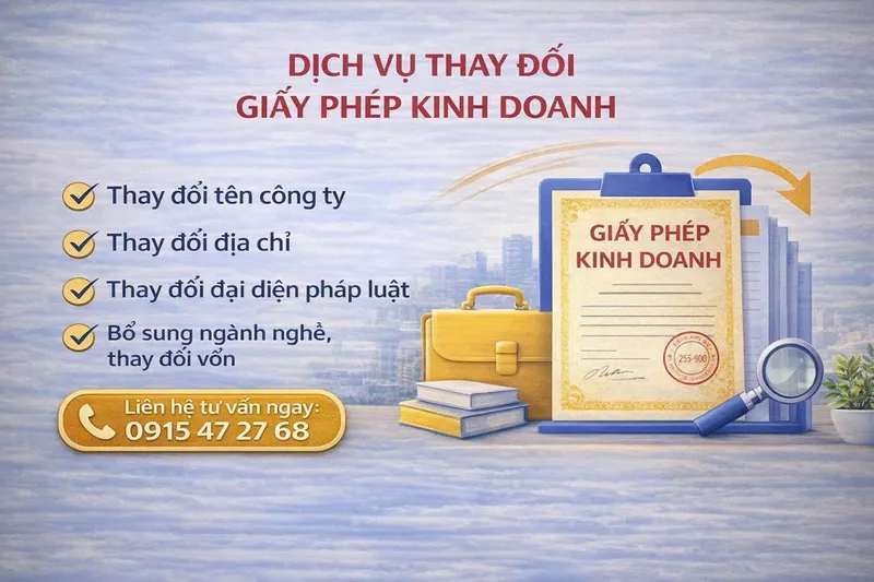 Sản phẩm thay doi giay phep kinh doanh_s1074 — Công Ty TNHH Thương Mại Dịch Vụ Tư Vấn Hương Lan — MST 0309987254