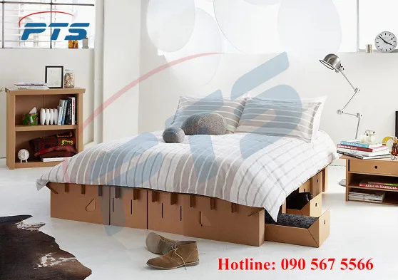 Sản phẩm 2_ cardboard bed — Máy Móc In ấn Bao Bì PTS - Công Ty TNHH Công Nghiệp PTS — MST 0309999002