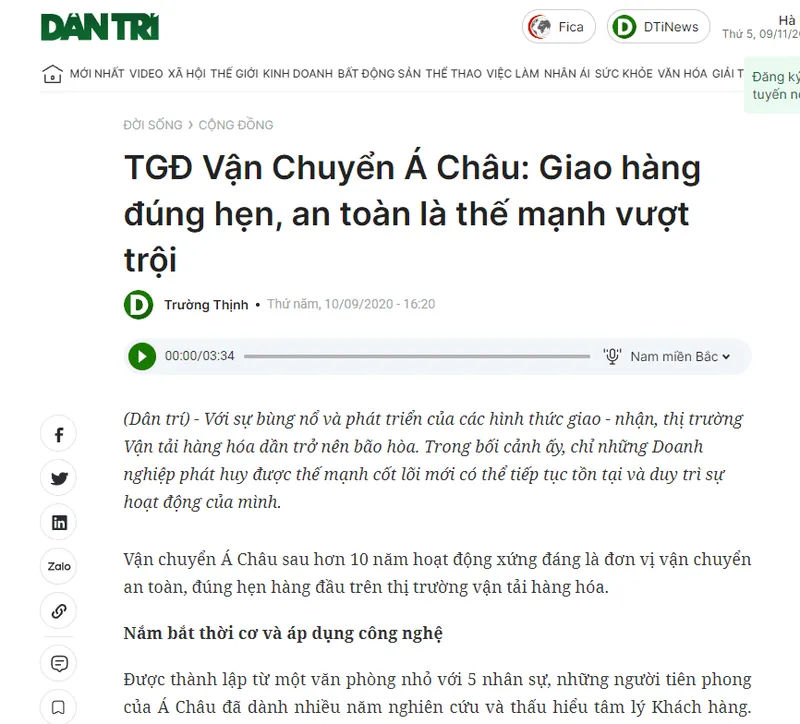 Sản phẩm BAO DANTRI NOI GI VE A CHAU — Vận Chuyển á Châu - Công Ty Cổ Phần Vận Chuyển á Châu — MST 0310031872