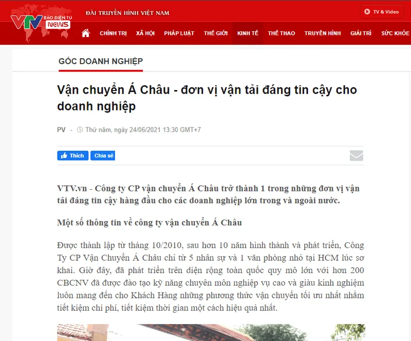 Sản phẩm vtvvn noi ve a chau — Vận Chuyển á Châu - Công Ty Cổ Phần Vận Chuyển á Châu — MST 0310031872