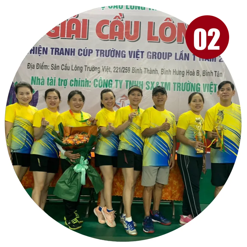Sản phẩm cau long — Công Ty TNHH Sản Xuất Thương Mại Trường Việt — MST 0310037546
