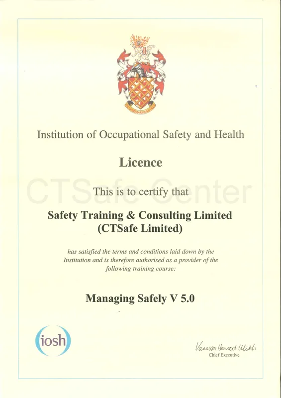 Sản phẩm iosh licence about uss scaled — Công Ty TNHH Tư Vấn Và Đào Tạo An Toàn — MST 0310154722