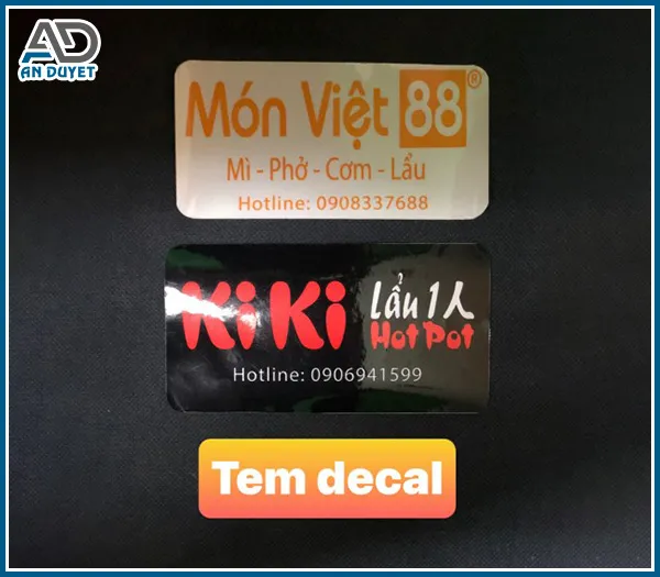 Sản phẩm Tem decal — Bao Bì An Duyệt - Công Ty TNHH Thương Mại Dịch Vụ An Duyệt — MST 0310207519