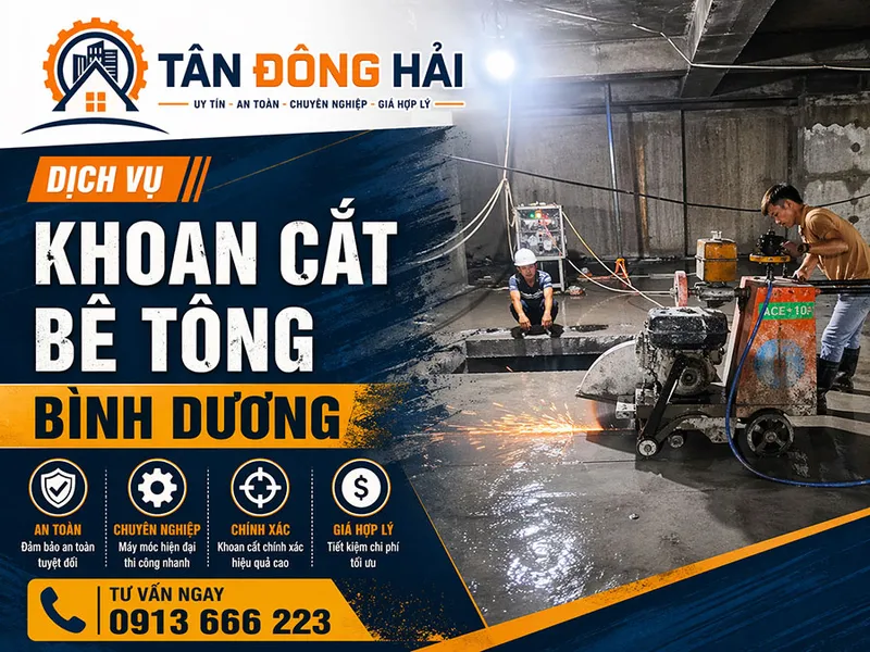 Sản phẩm khoan cat be tong binh duong tan dong hai — Công Ty TNHH Thương Mại Dịch Vụ Tư Vấn Xây Dựng Đông Hải — MST 0310212300