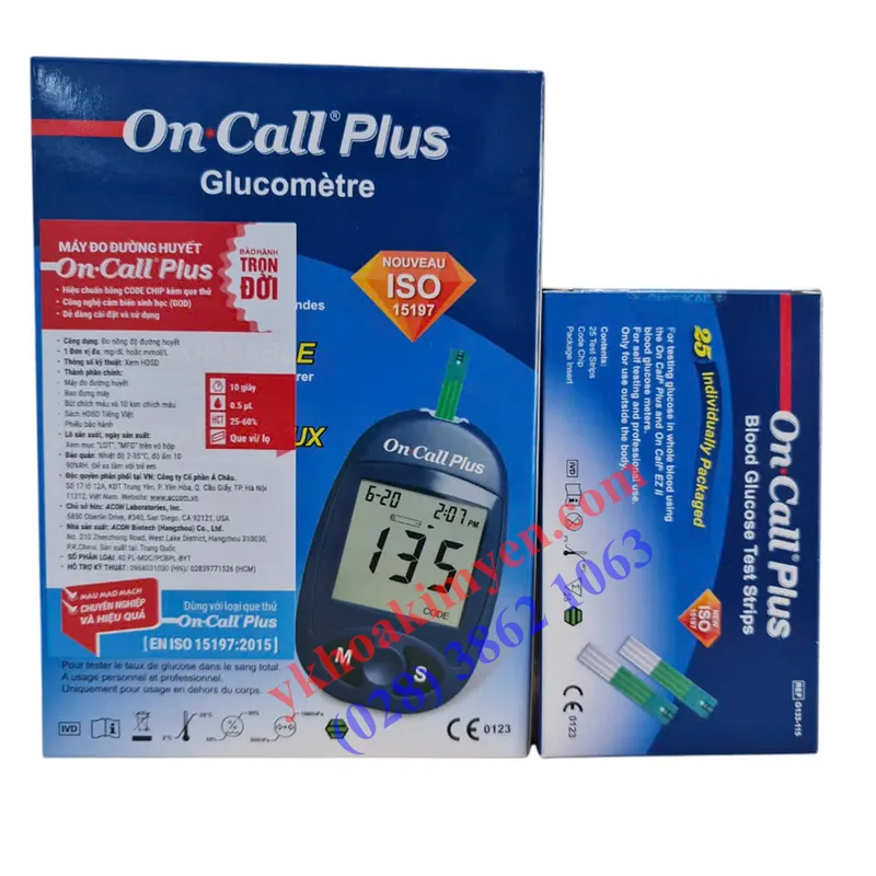 Sản phẩm 126 bo may do duong huyet on call plus — Cửa Hàng Dụng Cụ Y Khoa Kim Yến — MST 0310237802