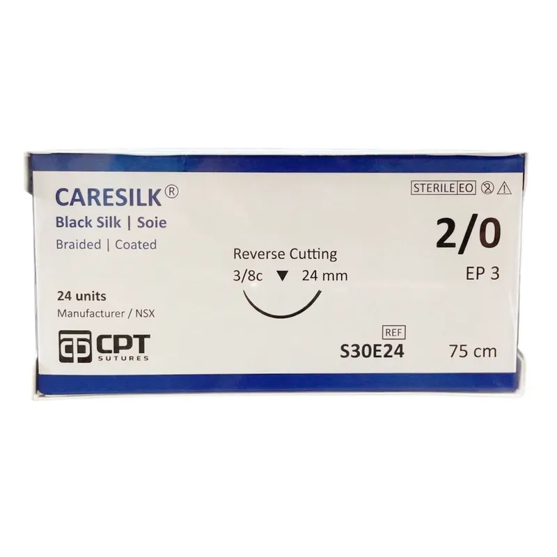 Sản phẩm 37 chi phau thuat caresilk silk 2 0 s30e24 kim tam giac hop 24 tep — Cửa Hàng Dụng Cụ Y Khoa Kim Yến — MST 0310237802