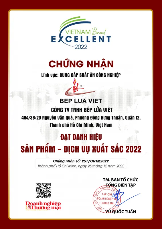 Sản phẩm 3a82437c0cbbd4e58daa2 — Chi Nhánh Long An - Công Ty TNHH Bếp Lửa Việt — MST 0310259108
