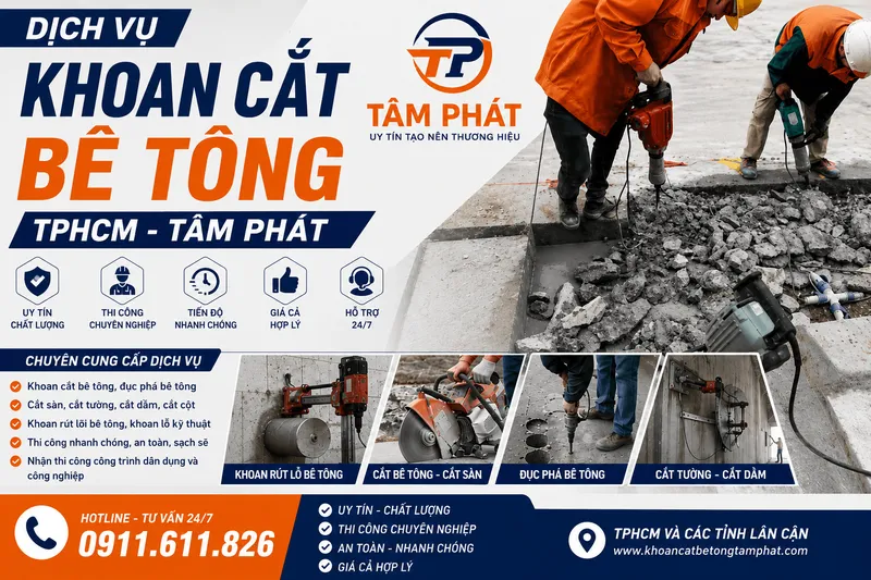 Sản phẩm Khoan cat be tong tam phat 3 — Khoan Cắt Bê Tông Tâm Phát - Công Ty TNHH Thương Mại Dịch Vụ Bình Dương — MST 0310278171