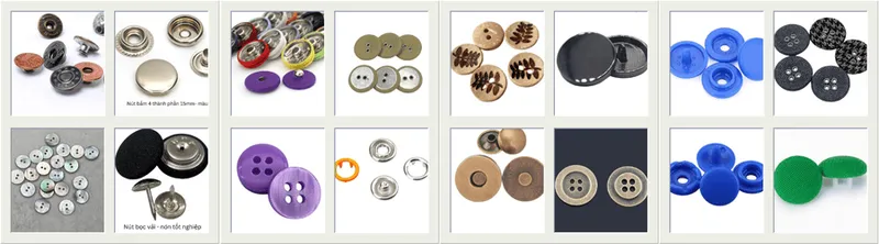 Sản phẩm nut ao — Phụ Liệu May Mặc Huê Tâm - Công Ty TNHH Huê Tâm — MST 0310318434