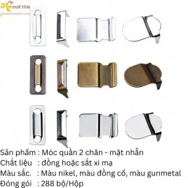 Sản phẩm moc quan tay trouser hook_s6149 — Phụ Liệu May Mặc Huê Tâm - Công Ty TNHH Huê Tâm — MST 0310318434