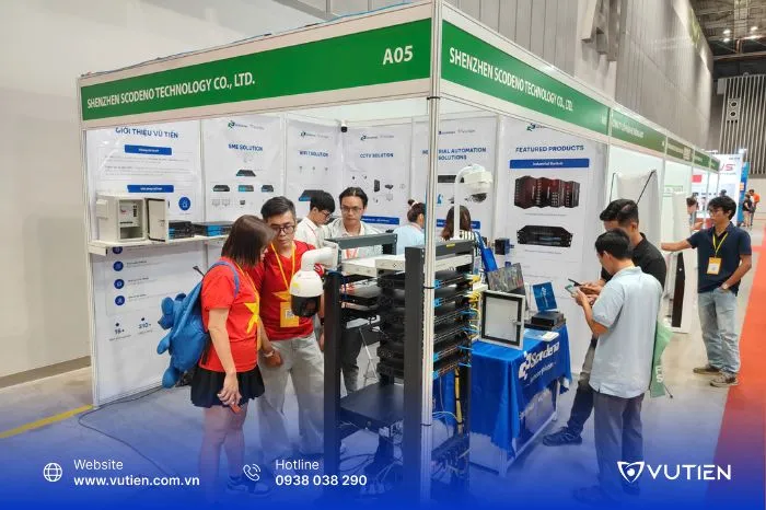 Sản phẩm scodeno va vu tien bung no tai secutech vietnam 2025 3 — Công Ty TNHH Thương Mại Dịch Vụ Công Nghệ Vũ Tiến — MST 0310318610
