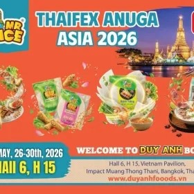 Sản phẩm bo doi thuong hieu duy anh mr rice gop mat tai thaifex 2026 0 — Công Ty TNHH Xuất Nhập Khẩu Thực Phẩm Duy Anh — MST 0310423100