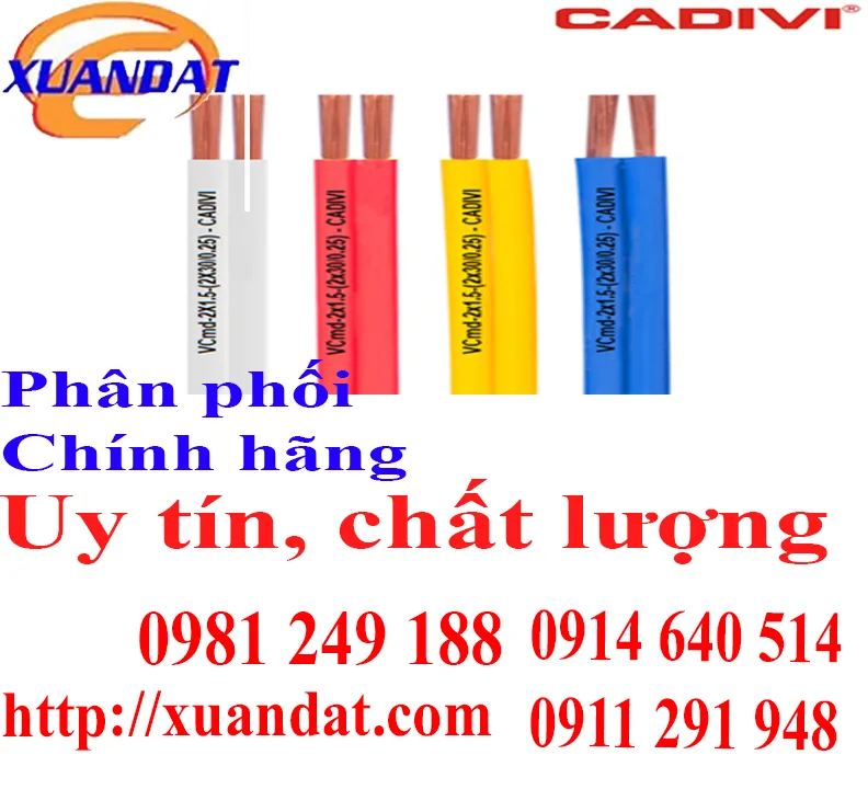 Sản phẩm Cadivi 2 — Thiết Bị Điện Xuân Đạt - Công Ty Trách Nhiệm Hữu Hạn Thiết Bị Điện Xuân Đạt — MST 0310576682