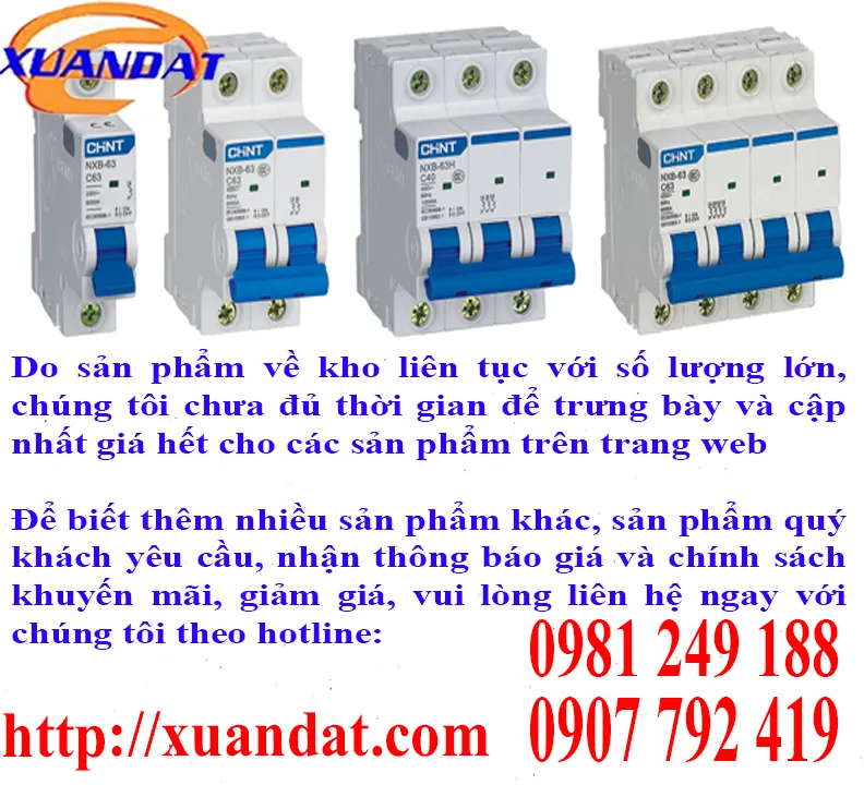 Sản phẩm Chint 1 — Thiết Bị Điện Xuân Đạt - Công Ty Trách Nhiệm Hữu Hạn Thiết Bị Điện Xuân Đạt — MST 0310576682