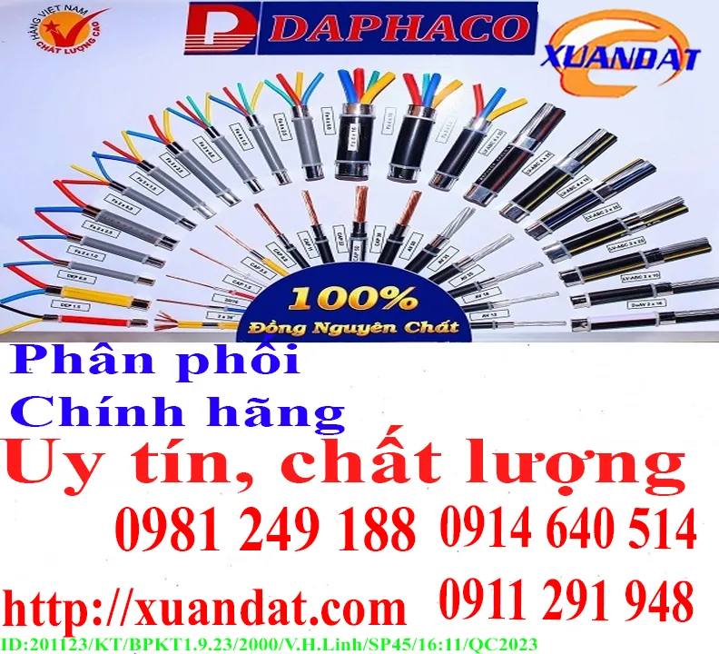 Sản phẩm Daphaco 3 — Thiết Bị Điện Xuân Đạt - Công Ty Trách Nhiệm Hữu Hạn Thiết Bị Điện Xuân Đạt — MST 0310576682