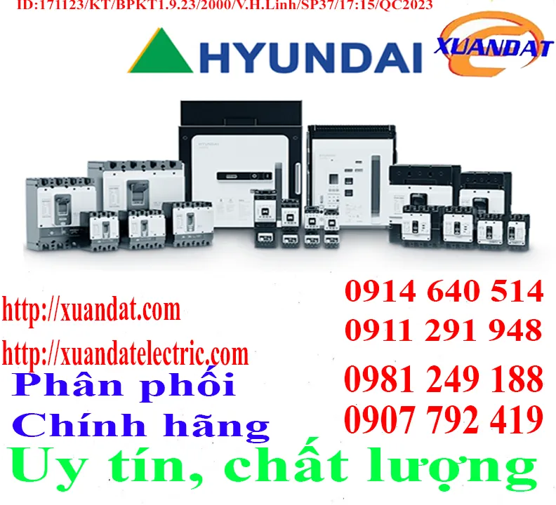 Sản phẩm Hyundai 1 — Thiết Bị Điện Xuân Đạt - Công Ty Trách Nhiệm Hữu Hạn Thiết Bị Điện Xuân Đạt — MST 0310576682