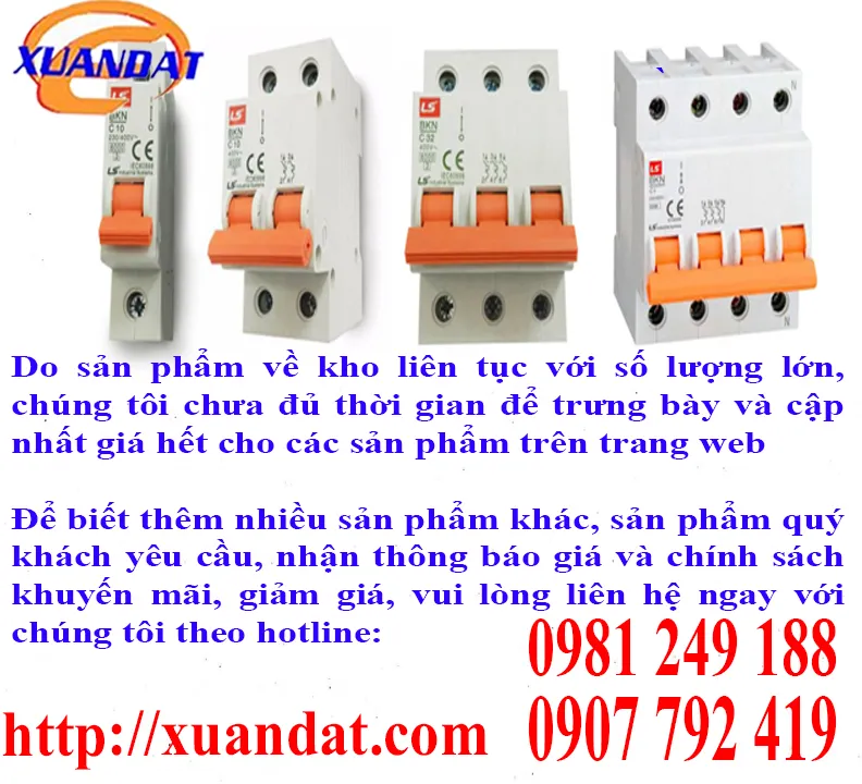 Sản phẩm LS 1 — Thiết Bị Điện Xuân Đạt - Công Ty Trách Nhiệm Hữu Hạn Thiết Bị Điện Xuân Đạt — MST 0310576682