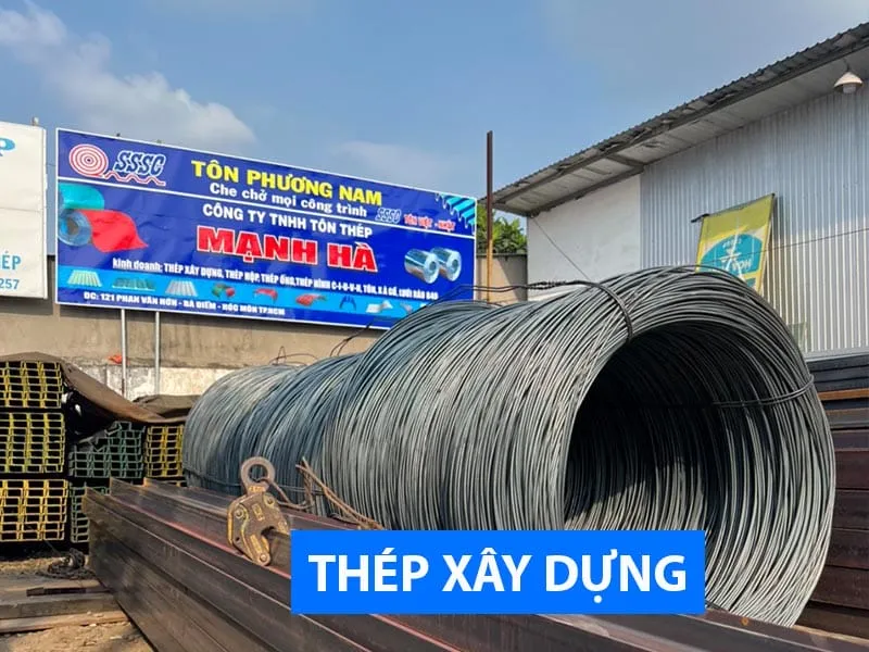 Sản phẩm thep xay dung — Tôn Thép Mạnh Hà - Công Ty TNHH Sản Xuất Tôn Thép Mạnh Hà — MST 0310778537