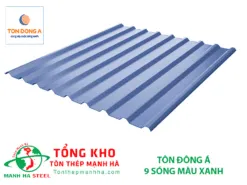 Sản phẩm ton dong a mau xanh duong 9 song 247x185 — Tôn Thép Mạnh Hà - Công Ty TNHH Sản Xuất Tôn Thép Mạnh Hà — MST 0310778537