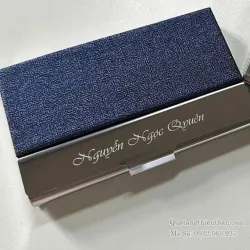 Sản phẩm thumb_Hop dung namecard inox mau xanh — Công Ty TNHH Quà Tặng Thiên Thần — MST 0310877908