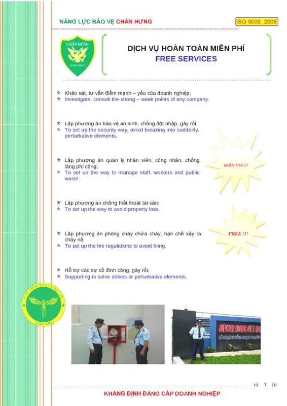 Sản phẩm 445746747243 — Công Ty TNHH MTV Dịch Vụ Bảo Vệ Chấn Hưng — MST 0311045483