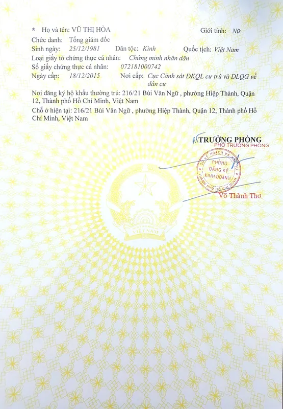 Sản phẩm 634347193640 — Công Ty TNHH MTV Dịch Vụ Bảo Vệ Chấn Hưng — MST 0311045483