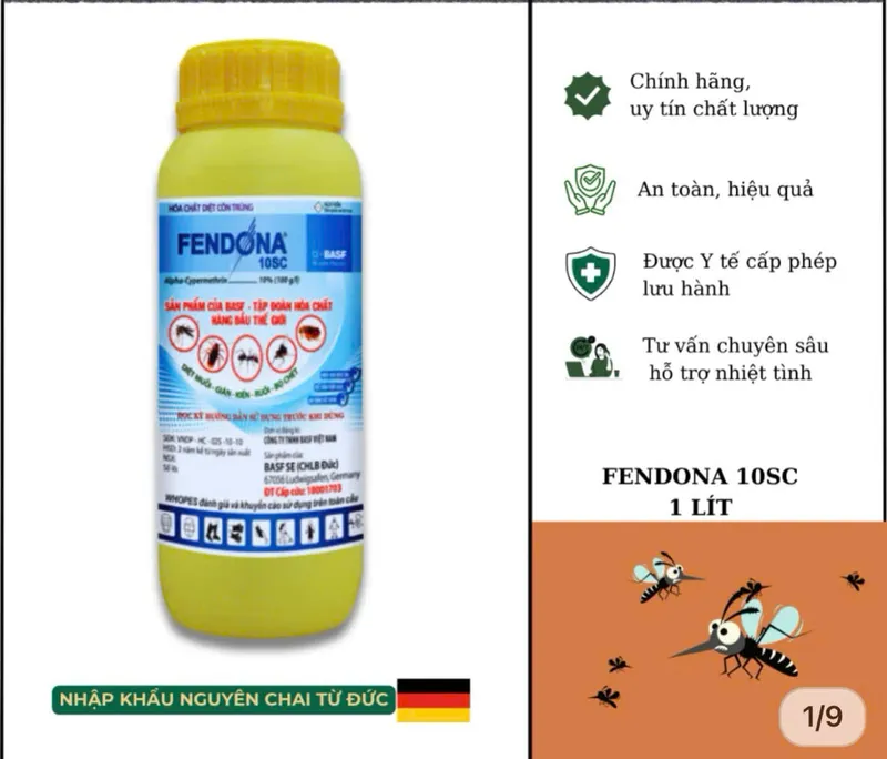 Sản phẩm FENDONA.1 — Diệt Mối Hùng Thịnh - Công Ty TNHH MTV Dịch Vụ Hùng Thịnh — MST 0311093173