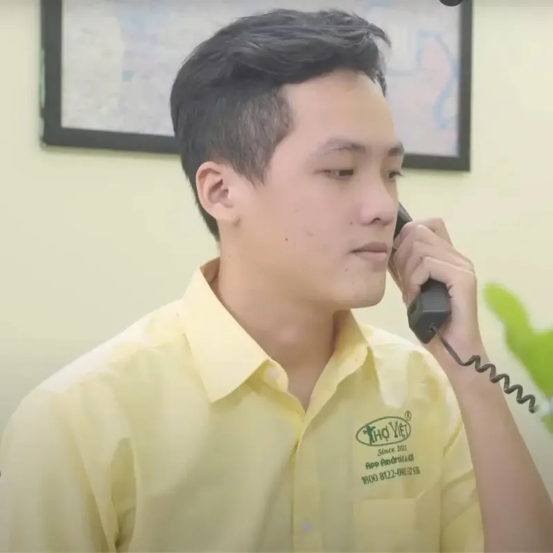 Sản phẩm buoc 1 tho viet tiep nhan thong tin khach hang — Sữa Chữa Điện Nước, Điện Lạnh Thợ Việt - Công Ty TNHH Dịch Vụ Kỹ Thuật Thợ Việt — MST 0311158568