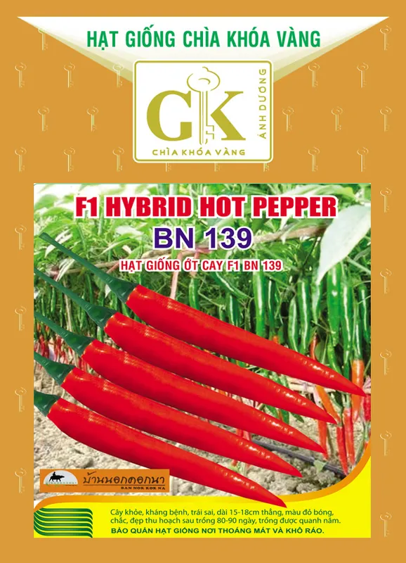 Sản phẩm Ot chi dia f1 bn139 — Công Ty TNHH MTV Hạt Giống Ánh Dương — MST 0311174979