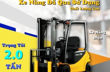Sản phẩm xe nang dien komatsu 2 tan qua su dung 5645 — Công Ty TNHH MTV DV Kỹ Thuật Xe Nâng Việt — MST 0311190064
