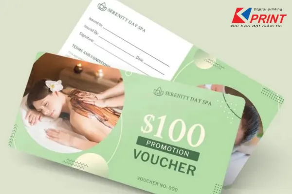 Sản phẩm in voucher spa tham my 3 — In Kprint - Công Ty TNHH Kprint — MST 0311196475