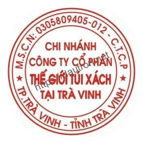 Sản phẩm khắc dấu tròn công ty mẫu 3 chi nhánh — Công Ty TNHH Tư Vấn Quản Lý Minh Anh — MST 0311212494