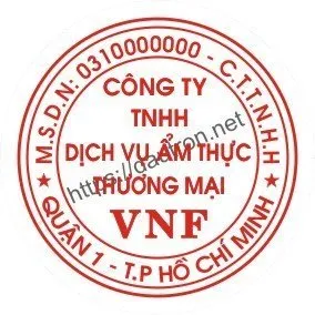 Sản phẩm khắc dấu tròn công ty mẫu 3 — Công Ty TNHH Tư Vấn Quản Lý Minh Anh — MST 0311212494