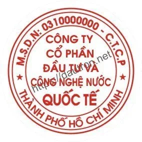 Sản phẩm khắc dấu tròn công ty mẫu 4 — Công Ty TNHH Tư Vấn Quản Lý Minh Anh — MST 0311212494