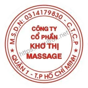 Sản phẩm khắc dấu tròn công ty mẫu 6 1 — Công Ty TNHH Tư Vấn Quản Lý Minh Anh — MST 0311212494