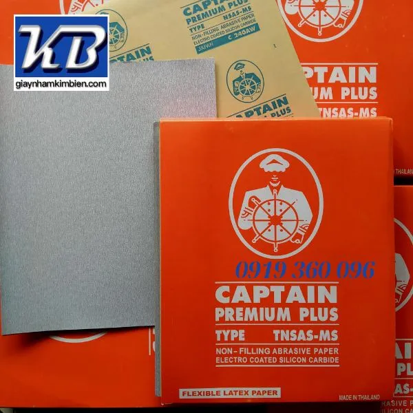 Sản phẩm giay nham cha kho captain — Giấy Nhám Kim Biên - Công Ty TNHH Thương Mại Dịch Vụ Quốc Thiên — MST 0311220590