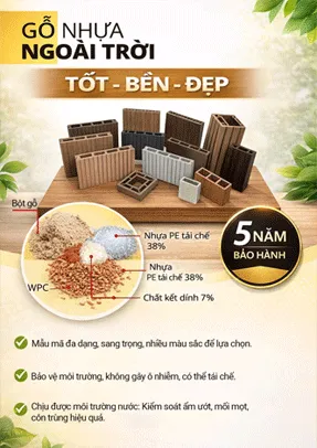 Sản phẩm go nhua ngoai troi — Công Ty TNHH Trang Trí Nội Ngoại Thất Mạnh Trí — MST 0311236752