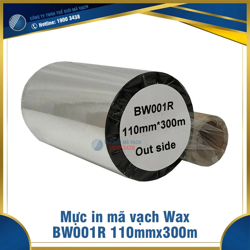 Sản phẩm muc in ma vach wax bw001r 110mmx300m thegioimavach — Công Ty TNHH Thế Giới Mã Vạch — MST 0311247835