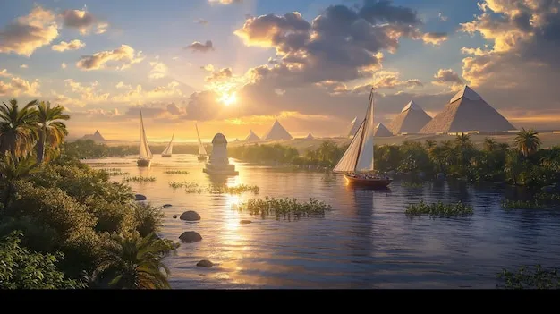 Sản phẩm great pyramids giza sphinx beside flowing river bright_340724 13370 — Công Ty TNHH SX TM DV Cân Điện Tử Đại Thành — MST 0311317930