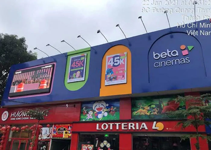 Sản phẩm thi cong bang hieu alu rap chieu phim betacinemas — Quảng Cáo Sài Gòn CPA - Công Ty TNHH Sài Gòn CPA — MST 0311362309