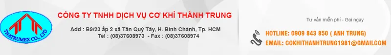 Sản phẩm header — Công Ty TNHH DV Cơ Khí Thành Trung — MST 0311364289