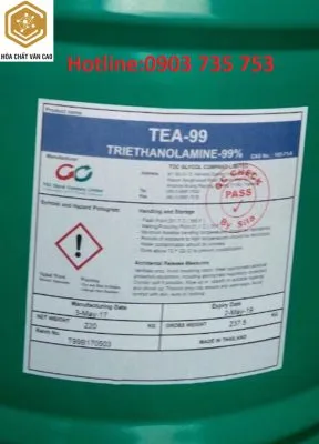 Sản phẩm T.E.A’99 Triethanolamine’991 288x400 — Công Ty TNHH Thương Mại Dịch Vụ Văn Cao — MST 0311396611