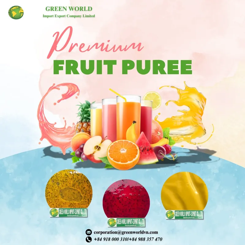 Sản phẩm Pre fru puree — Công Ty TNHH Xuất Nhập Khẩu Thế Giới Xanh — MST 0311446615