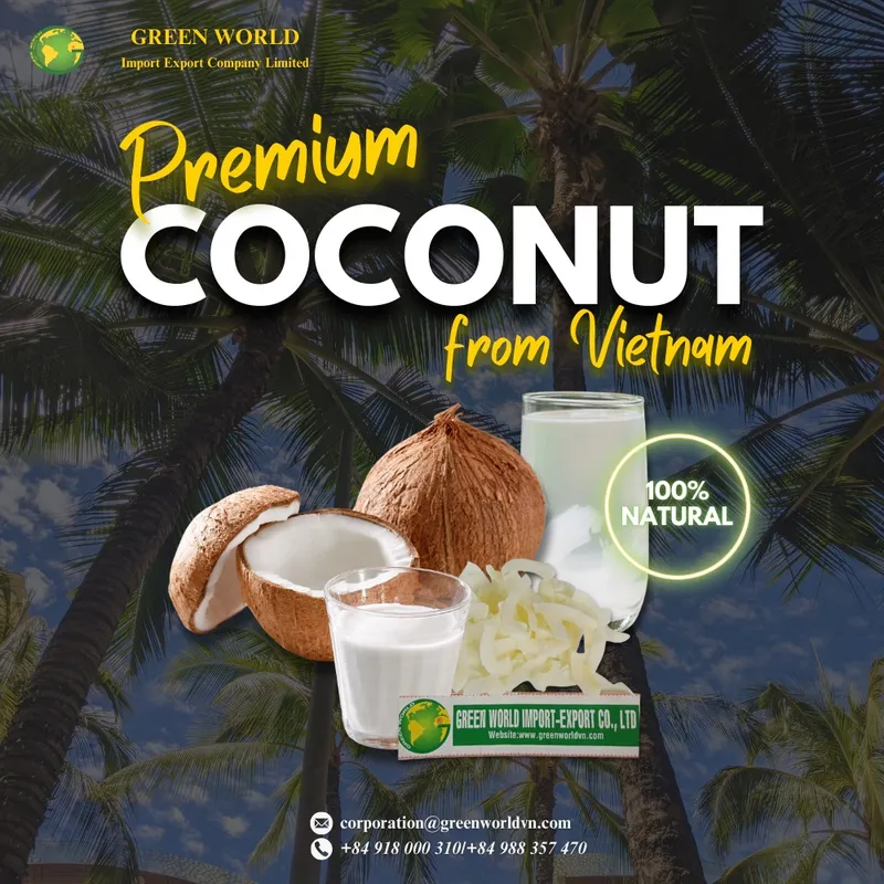 Sản phẩm coconut — Công Ty TNHH Xuất Nhập Khẩu Thế Giới Xanh — MST 0311446615