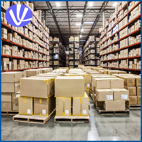 Sản phẩm view down aisles of racks holding cardboard boxes 1980x1302 — VIJAI Logistics - Công Ty TNHH Thương Mại Và Dịch Vụ Quốc Tế VIJAI — MST 0311458378
