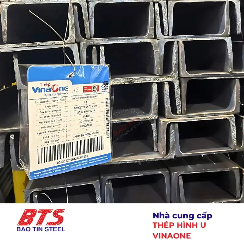 Sản phẩm thep hinh u vinaone 1 — Thép Bảo Tín - Công Ty TNHH Thép Bảo Tín — MST 0311458762