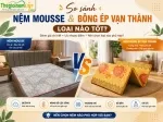 Sản phẩm 150__so sanh nem mousse va bong ep van thanh loai nao tot — Thế Giới Nệm VIP — MST 0311625501