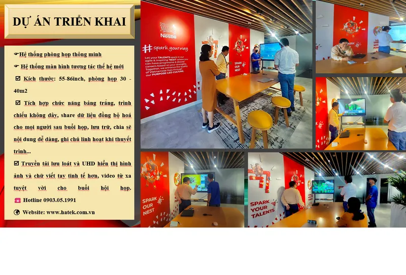 Sản phẩm trien khai lap dat man hinh tuong tac thong minh nestle viet nam — Công Ty TNHH Viễn Thông Số Một — MST 0311642641