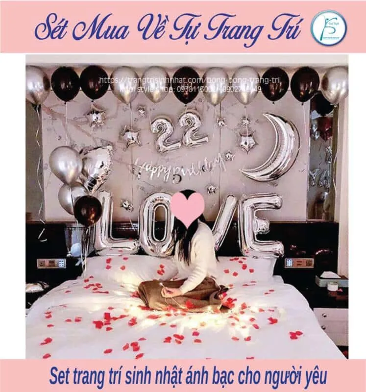 Sản phẩm bia set trang tri sinh nhat anh bac cho nguoi yeu — Công Ty TNHH Kool Style — MST 0311665293