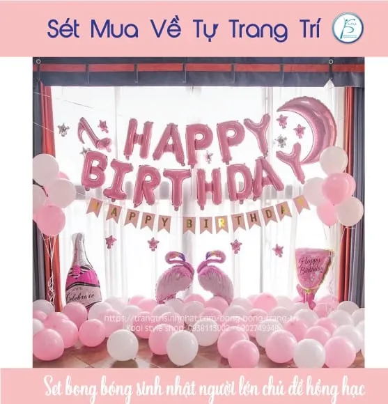 Sản phẩm set bong sinh nhat chu de hong hac 1 — Công Ty TNHH Kool Style — MST 0311665293